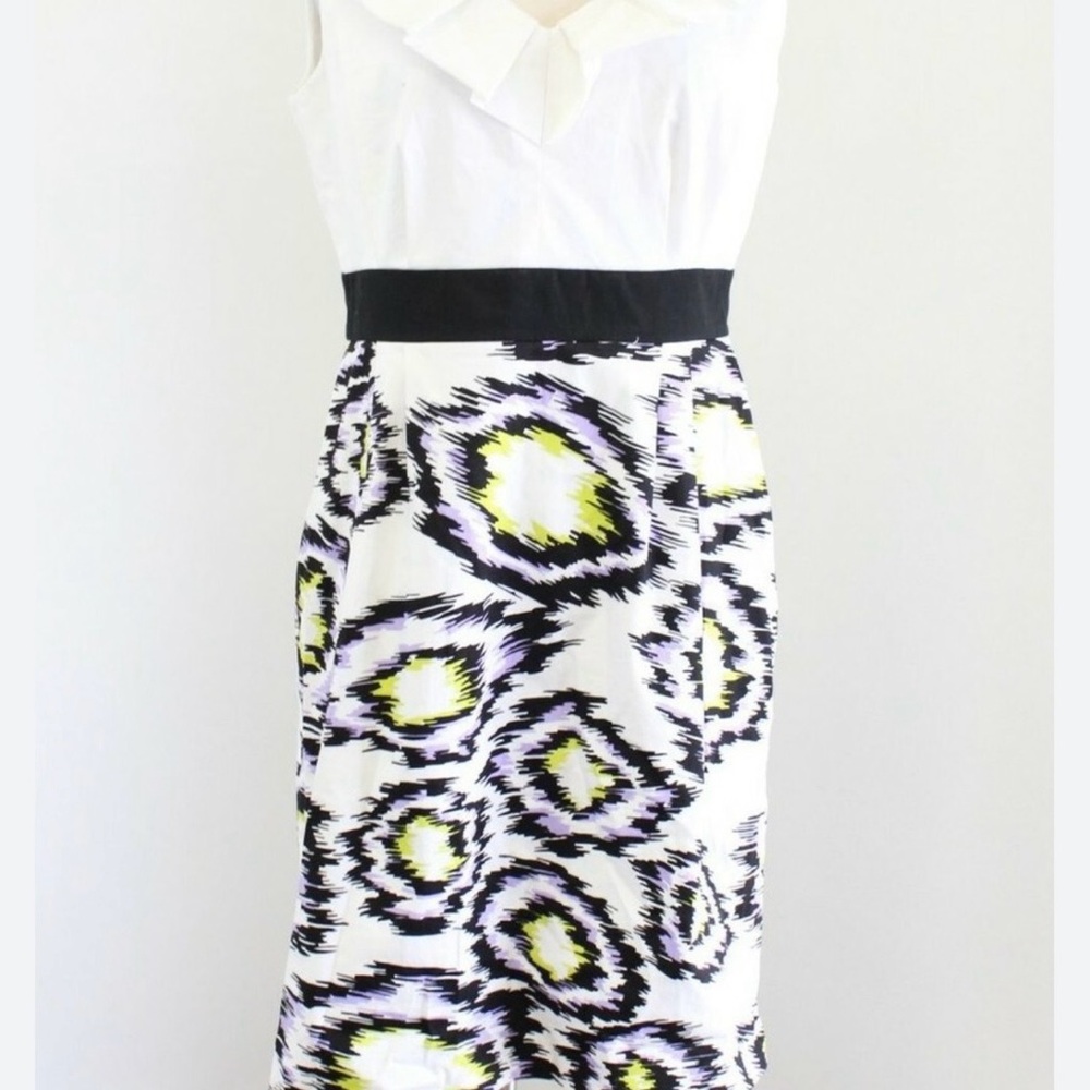 Tahari Alfred S Levine Chic Abstract Patterned Dress size 14